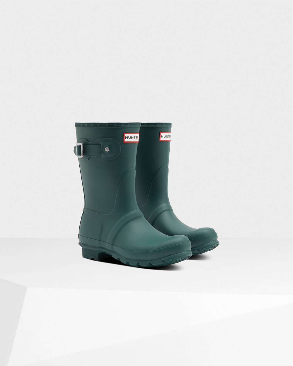 Bottes Courtes de Pluie Hunter Original Femme Vert XJLZYTF-87